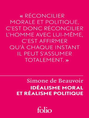cover image of Idéalisme moral et réalisme politique